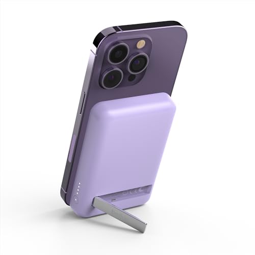 Belkin 5000mAh 7.5W MagSafe Power Bank with Kickstand - color: Purple