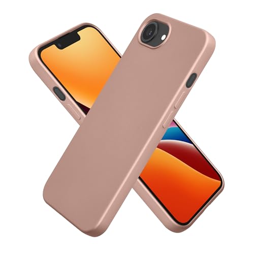 kwmobile Case Compatible with Apple iPhone 17e / iPhone 16e Case - Soft Slim Protective TPU Silicone Cover - Metallic Rose Gold - color: metallic rose gold