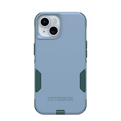 OtterBox iPhone 17e, iPhone 16e, iPhone 15, iPhone 14, & iPhone 13 Commuter Series Case - Twilight Bug (Blue & Green) - Slim & Tough - Pocket-Friendly - with Port Protection - color: Blue & Green