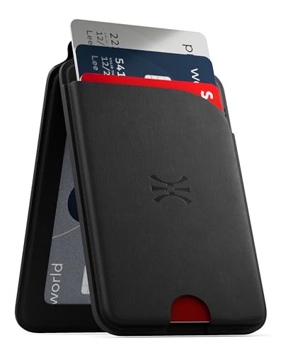 TORU for MagSafe Wallet with Kickstand, N52 Magnetic 6-Card Holder RFID Blocking for iPhone 17/17e/16/16e/15/14/13/12 Pro Max Plus Air - Black - color: Black
