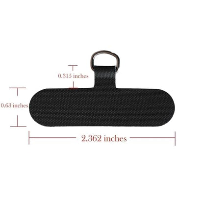 Phone Lanyard Clip Tether Tab, Smartphone Crossbody Strap Replacement Part for Cases（1 Pack Black Nylon） - color: Black
