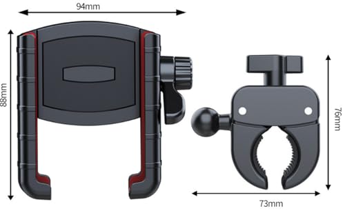 Universal Motorcycle Phone Mount, Vibration Damping Bike Phone Holder