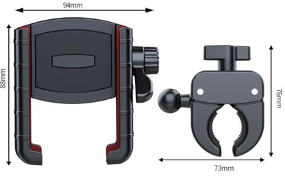 Universal Motorcycle Phone Mount, Vibration Damping Bike Phone Holder