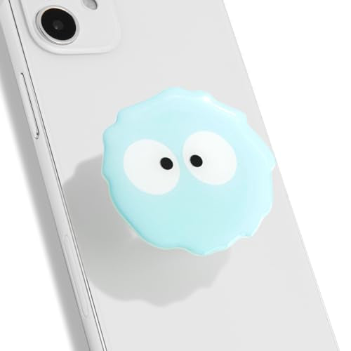 On The Grip Cute Cartoon Briquette Acrylic Multi Functional Collapsible Expandable Mobile Phone Grip & Kickstand (SkyBlue) - color: Skyblue
