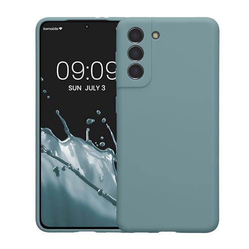 kwmobile Case Compatible with Samsung Galaxy S21 Case - Protective Slim TPU Phone Cover - Soft Matte Finish - Arctic Night - color: Arctic Night, size: Galaxy S21
