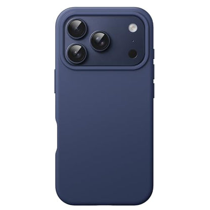 JETech Silicone Case for iPhone 17 Pro Max, Dark Blue | Silky Soft Touch, Shockproof Protection, Scratch Resistant, Microfiber Lining - color: Dark Blue, size: iPhone 17 Pro Max
