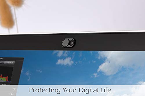 CloudValley Laptop Camera Cover Slide, Metal 0.023 Inch Ultra-Thin, 2 Pack - color: Withe & Black