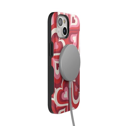 Casely iPhone 15 Plus Case | Love Song Remix | Ombre Hearts | Bold Protective Design | Compatible with MagSafe - color: Love Song Remix | Ombre Hearts