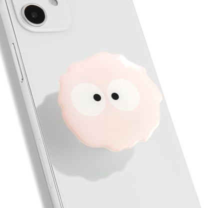 On The Grip Cute Cartoon Briquette Acrylic Multi Functional Collapsible Expandable Mobile Phone Grip & Kickstand (Pink) - color: Pink
