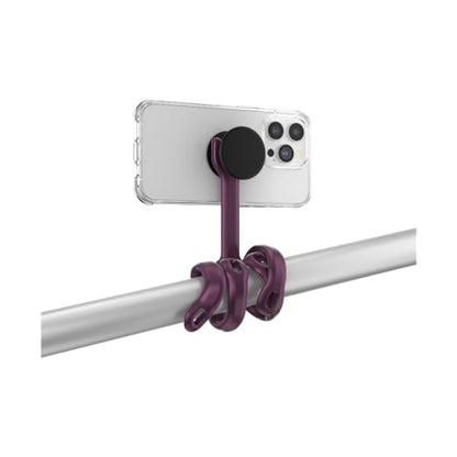 PopSockets Flexible Phone Mount & Stand, Red - Metallic Red Red Wine - color: Red Wine