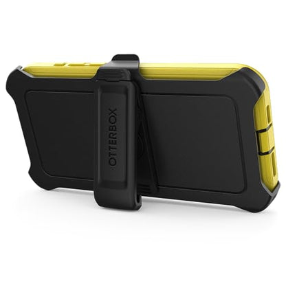 OtterBox iPhone 15 Pro Max (Only) - Defender Series Case - Night Reverse (Yellow & Black) - Screenless - Rugged & Durable - with Port Protection - Holster Clip Includes - Non-Retail Packaging - color: Night Reverse (Yellow & Black)