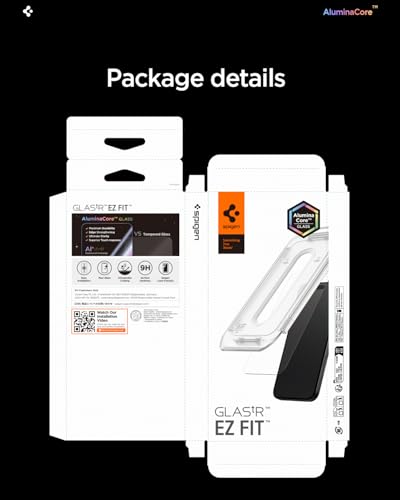 Spigen GlasTR EZ FIT Privacy Screen Protector for iPhone 17 Pro, 17, 16 Pro - size: iPhone 17 Pro | iPhone 17 | iPhone 16 Pro