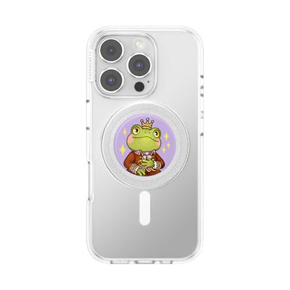 PopSockets Phone Grip for MagSafe, Magnetic Holder- Frog Prince - color: Frog Prince, style: MagSafe