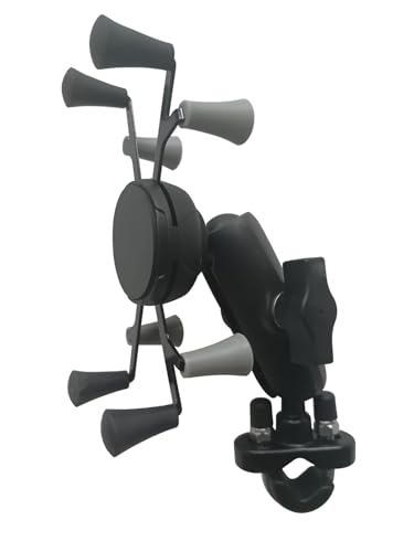 Strg Phone Mount with U-Bolt Base and Aluminum Arm for Motorcycle Bike - size: Aluminum Alloy U-Bolt Base