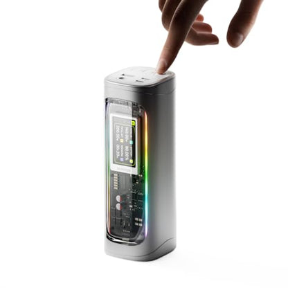 Shargeek 300W Power Bank, 24000mAh Laptop Portable Charger with DC Port - color: Silver