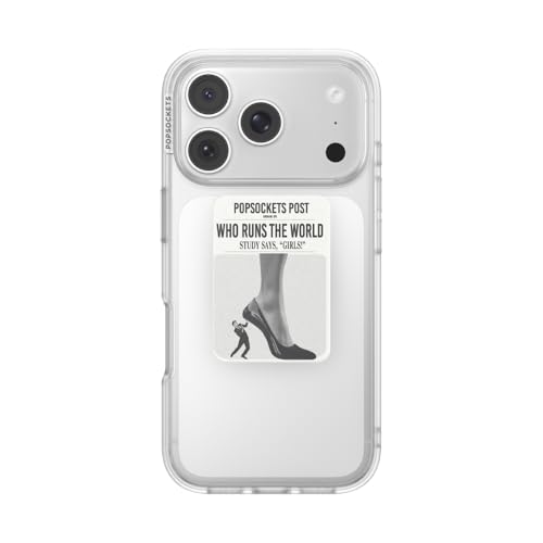 PopSockets Adhesive Phone Grip, Holder- Who Runs the World - color: Who Runs the World, style: Adhesive