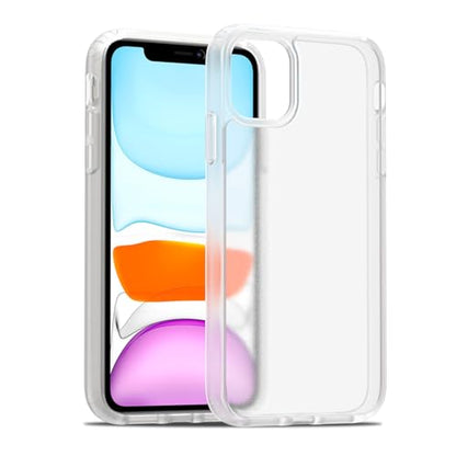 TENOC Phone Case Compatible with iPhone 11, Frosted Case Translucent Protective Bumper Matte Hard Back Cover for 6.1 Inch - color: Translucent, size: iPhone 11