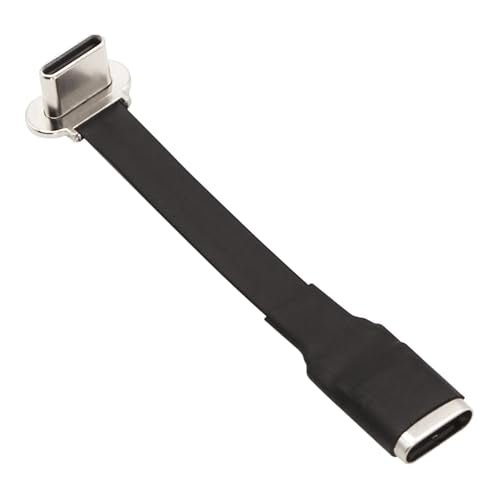 Right Angle USB C Flat Extension Cable 90 Degree USB C Male to Female Fast Charge Data Cord for Power Banks Phone(2.2in/55mm) - size: 2.2in/55mm