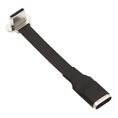 Right Angle USB C Flat Extension Cable 90 Degree USB C Male to Female Fast Charge Data Cord for Power Banks Phone(2.2in/55mm) - size: 2.2in/55mm