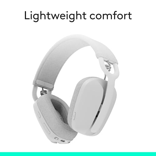 Logitech Zone Vibe 100 Wireless Over Ear Headphones - Off White - color: Off White
