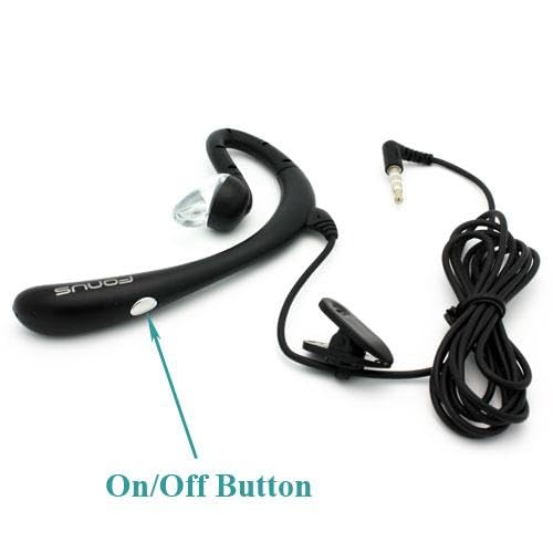 Wired Mono Headset Earphone w Mic Headphone Compatible with Cricket Outlast 5G/AT&T Motivate Pro 5G, 3.5mm Single Earbud Hands-Free Microphone Over-The-Ear