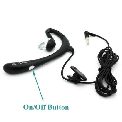 Wired Mono Headset Earphone w Mic Headphone Compatible with Cricket Outlast 5G/AT&T Motivate Pro 5G, 3.5mm Single Earbud Hands-Free Microphone Over-The-Ear