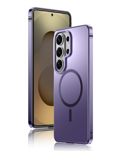 IMCHEN for Samsung Galaxy S26 Ultra Phone Case - Metal Frame with Shockproof TPU Inner and Hard PC Back, Slim and Duralbe - color: Purple, size: for Galaxy S26 Ultra