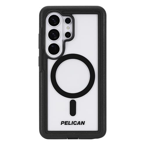 Pelican Voyager Samsung Galaxy S26 Ultra Case-Rugged Phone Case-Black/Clear | Magnetic & Wireless Charging Case with 24ft Military-Grade Drop Protection & Belt Clip Holster for Samsung Galaxy S26 Ultra - color: Voyager Black/Clear, size: Samsung Galaxy S2