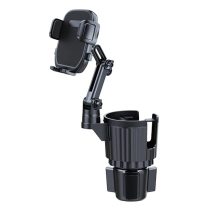 Cup Holder Phone Mount for Car, 2 in 1 Cell P Car Mount 360 Rotation Cup Holder Expander for Stanley 10-40oz Drink Bottles, Mugs and Phone Compatible with iPhone Samsung