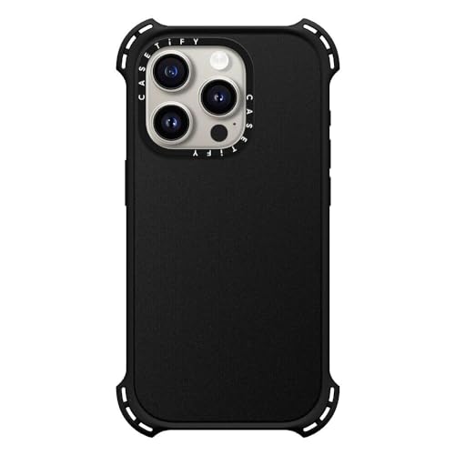 CASETiFY for iPhone 15 Pro Case - Bounce Compatible with MagSafe | Shockproof | 21.3 ft. 6x Military Grade Drop Protection | Matte Black - color: Matte Black, size: Iphone 15 Pro (6.1")