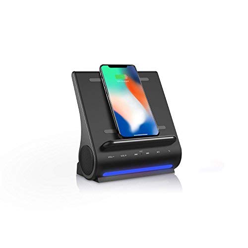 AI Home Companion combines ChatGPT-powered conversation, emotional recognition, Wireless Charger, Wi-Fi and Bluetooth Premium Speaker, Handsfree Call, 5 in 1 Ai Hub - color: Black