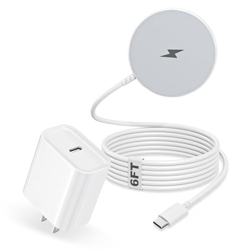 Magnetic iPhone Wireless Charger,6FT Fast Charging Apple Mag Safe Charger - size: 6FT 1Pack