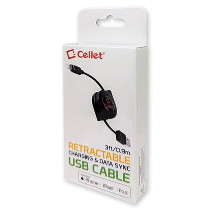 Retractable Lightning iPhone Cable, Charging Cord Compatible with Apple iPhone 14 Pro Max Plus mini 13 12 11 Xs Xr X SE 8 7 6 5 iPad Pro Air Mini 6 iPod Touch, Nano (MFI Certified) (Lighting Black) - style: Lighting (Apple) Black