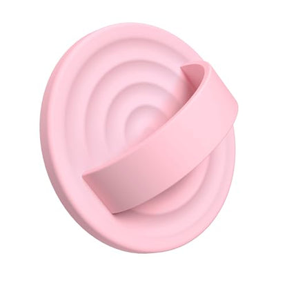 Upgraded Magnetic Phone Grip, Liquid Silicone Soft and Portable, Removable Finger Loop Ring Grip Holder for iPhone, Strong Magnetic Attraction, Compatible with MagSafe Phone Case, Pink - color: Pink