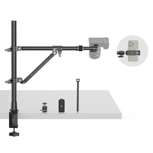 SMALLRIG Triangle Camera Desk Mount, Overhead Desk Clamp Phone Mount - style: Clamp 4304