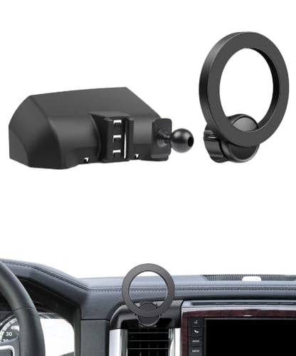 Car Phone Holder for Dodge Ram 1500 2009-2012, Ram 2500/Ram 3500 2010-2012 - size: for 2009-2012 Ram 1500 & 2010-2012 Ram 2500 3500