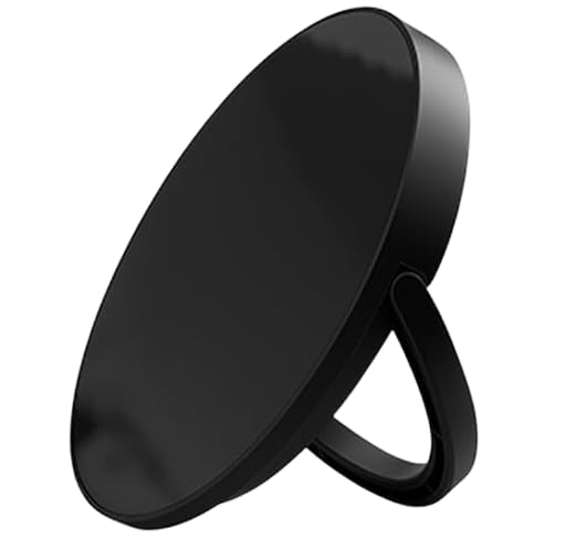 SPOTMINDERS Magnetic Wireless Charger with Stand, 15W Qi Fast Charging Pad for iPhone, AirPods, Samsung, Android & Spotminders Tracking Card, Built-in 1m USB-C Cable, Non-Slip, Cooling, No AC Adapter - size: 1 Pack