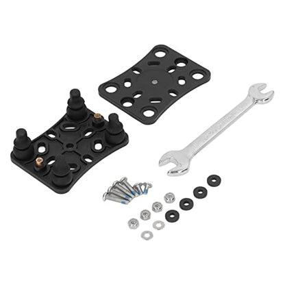 Motorcycle Phone Mount with Shock Absorber | Vibration Dampener Covers Your Phone | Universal Phone Holder for ATV/UTV/Off - Road Motorcycle | Black, Easy Installation Kit