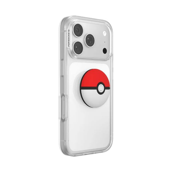 PopSockets Adhesive Phone Grip, Holder- Pokeball - color: Pokeball, style: Adhesive