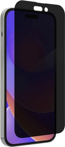 ZAGG InvisibleShield Glass Privacy Screen Protector for iPhone 14 PRO MAX – 3X Impact and Scratch Protection, Strongest Tempered Glass, Smudge-Free, Smooth Silky Feel, Two-way Side View Privacy