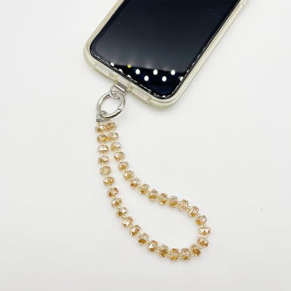 TENOC Beaded Phone Wrist Strap, Champagne - color: C-champagne