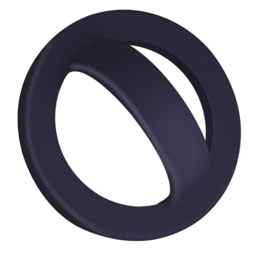 Magnetic Silicone Ring Grip Phone Holder, Rotating Finger Loop Ring Grip Holder, Soft and Portable, Strong Magnetic Attraction, Compatible with Magsafe Phone Case (Dark Purple) - color: Dark Purple