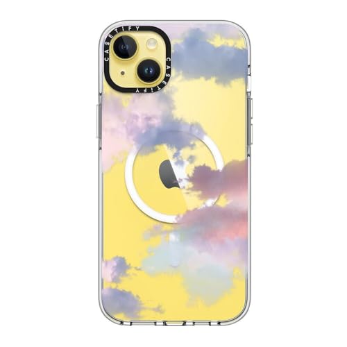 CASETiFY for iPhone 14 Plus Case - Impact Clear Compatible with MagSafe | Not Yellowing | 6.6 ft. 3X Military Grade Drop Protection | Clouds | Clear - color: Clouds, size: Iphone 14 Plus (6.7")