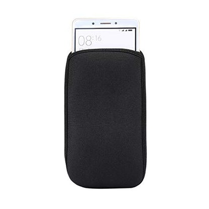 ZORSOME for iPhone 11 Pro Max,XS Max,8 7 6 6s Plus Phone Bag, Universal Neoprene Shockproof Pouch Sleeve Case for Samsung Galaxy S25,S24,S23 Plus,Note 20 10,S20,S20 5G Black - size: 6.0 inch