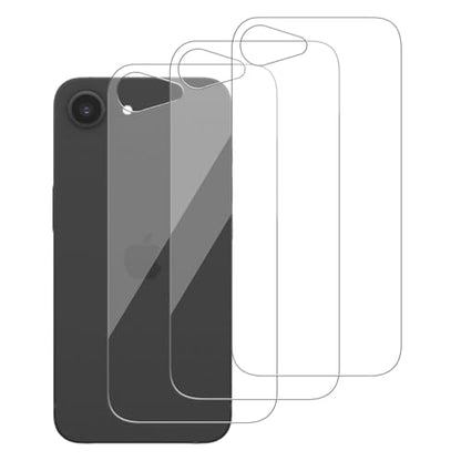 3 Pack Glass Back Screen Protector for iPhone 16E / iPhone SE 4 6.1" - size: iPhone 16E / SE4 2025