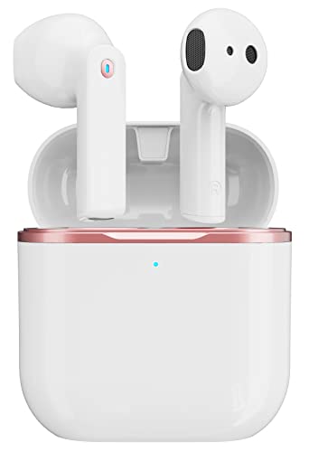 DRQQ Wireless Earbuds Bluetooth Earbuds Wireless Headphones IPX5 Waterproof Earphones Noise Cancelling Headset Deep Bass Long Battery Bluetooth Headphones with Mic for iPhone Android