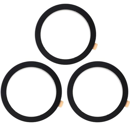 TENOC Universal Metal Ring Sticker for Magnetic Charger Compatible with iPhone/Samsung/Android All Cellphones, Magnetic Mount/Phone Holder Conversion Accessories, 3Pcs, Black - color: Black3