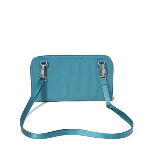 Baggallini Rfid Phone Wallet Crossbody - color: Seaside Blue