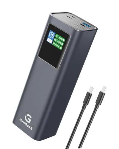 27000mAh Power Bank, 140W Laptop Portable Charger with PD 3.1 Fast Charging, Smart Sisplay, 99Wh Battery Bank for MacBook Pro/Air, iPad Pro, iPhone17/16 Series, Samsung and More(Dark Gray) - color: Drak gray-2.7w