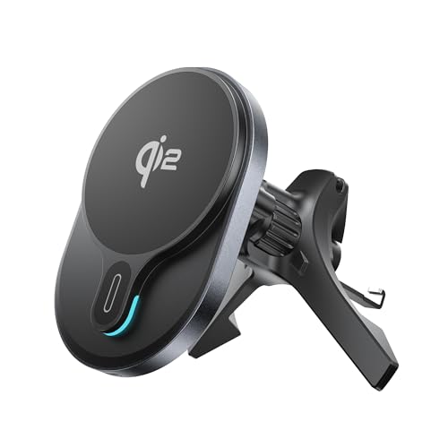 HURMAI for Qi2 Car Mount Charger 15W MagSafe Wireless for iPhone